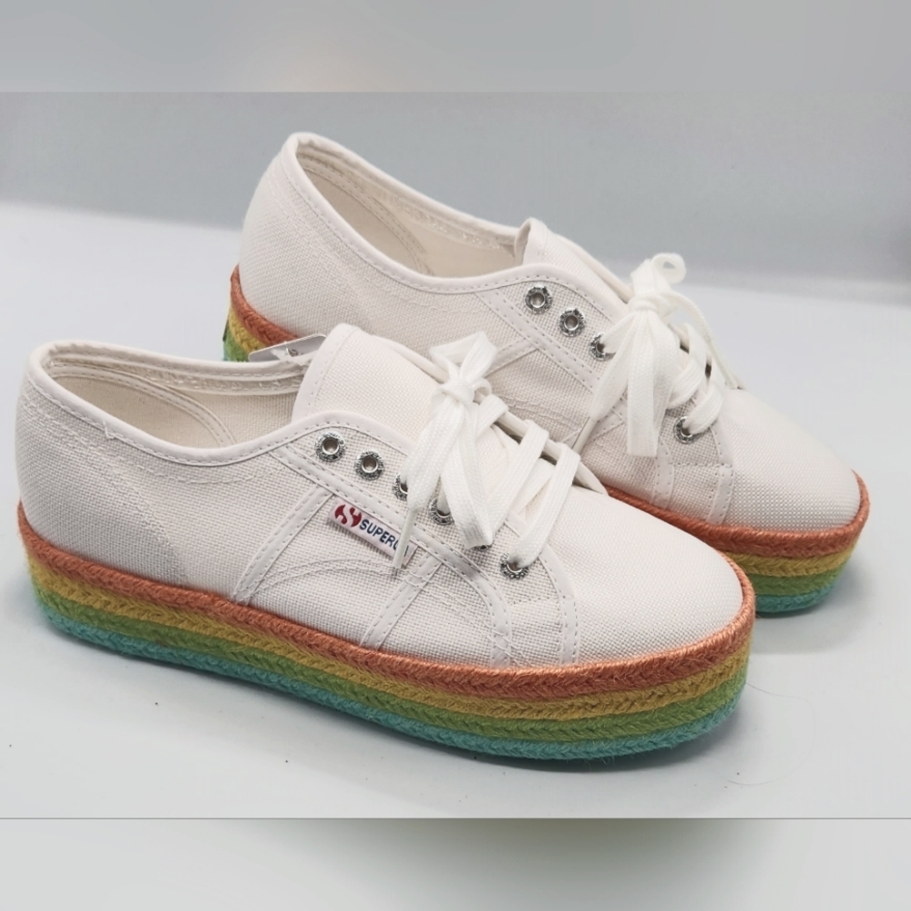 Superga 2790 🌈 Rainbow Espadrille Sneakers 8.5 *New*